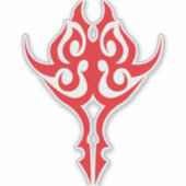 Classic Ornamental Floral Border Elegant Design シール (正面)