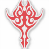 Classic Ornamental Floral Border Elegant Design シール (正面)