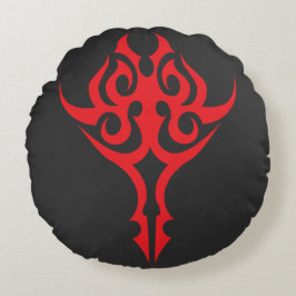 Classic Ornamental Floral Border Elegant Design ラウンドクッション