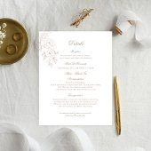 Classic Outline Floral Details Enclosure Card エンクロージャーカード