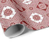 Classic Palestinian Tatreez Print Wrapping Paper ラッピングペーパー (ロールコーナー)