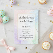 Classic Pastel Polka Dot Elegance Baby Shower  招待状