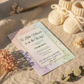 Classic Pastel Polka Dot Elegance Baby Shower  招待状