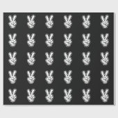 Classic Peace Hand Symbol Icon ラッピングペーパー (フラット)