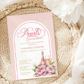 Classic Pearls and Prosecco Bridal Shower Invite 招待状