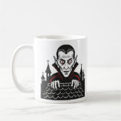 Classic Peeking Vampire Mug  コーヒーマグカップ (左)