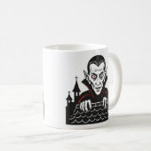 Classic Peeking Vampire Mug  コーヒーマグカップ (正面右)