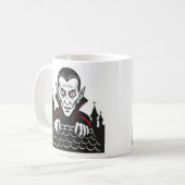 Classic Peeking Vampire Mug  コーヒーマグカップ (正面左)