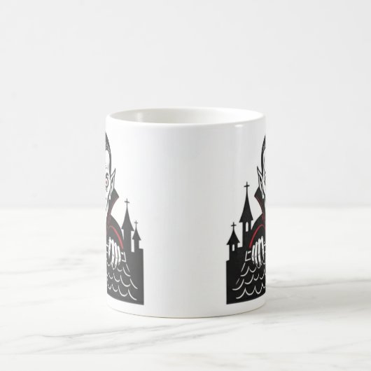 Classic Peeking Vampire Mug  コーヒーマグカップ (中央)