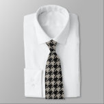 Classic Pepita Houndstooth Pattern Black Grey  ネクタイ<br><div class="desc">Evergreen elegant and classic fabric pattern,  featuring pepita / houndstooth pattern in black and grey combination. Elegant classic necktie for him.</div>