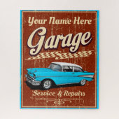 Classic Personalized 1957 Garage ジグソーパズル (縦)