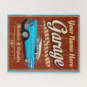 Classic Personalized 1957 Garage ジグソーパズル (横)