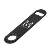 Classic Personalized Groomsman Monogram and Name スピード栓抜き (正面アングル)