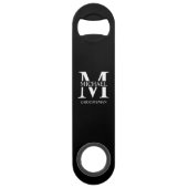Classic Personalized Groomsman Monogram and Name スピード栓抜き (正面)
