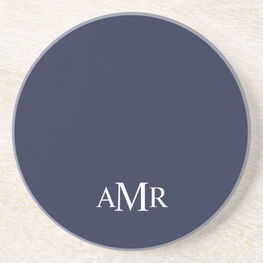 Classic Personalized Monogram コースター (正面)
