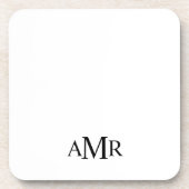 Classic Personalized Monogram コースター (正面)