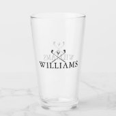 Classic Personalized Name Golf Clubs タンブラーグラス (正面)