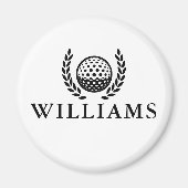 Classic Personalized Name Monogram マグネット (正面)