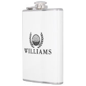 Classic Personalized Name Monogram Golf Ball フラスク (左)