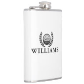 Classic Personalized Name Monogram Golf Ball フラスク (右)