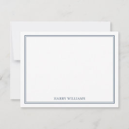 Classic Personalized Stationery Minimalist Mens  ノートカード