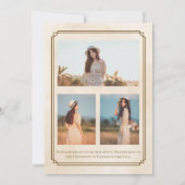 Classic Photo Graduation Announcement Invitation 招待状 (裏面)