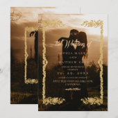 Classic Photo Overlay Wedding 招待状 (正面/裏面)