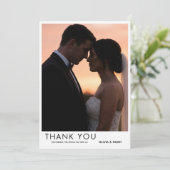Classic Photo Wedding Thank You Card サンキューカード (スタンド正面)