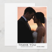 Classic Photo Wedding Thank You Card サンキューカード (正面/裏面)