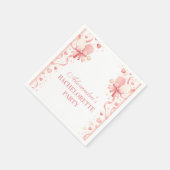 Classic Pickleball Garden Bachelorette Party スタンダードカクテルナプキン (角)