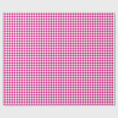 Classic Pink and White Houndstooth Pattern  ラッピングペーパー (フラット)