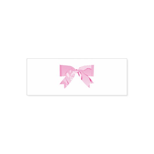 Classic Pink Bow Design セルフインキングスタンプ (デザイン)