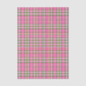 Classic Pink & Green Tartan Plaid 薄葉紙 (正面)