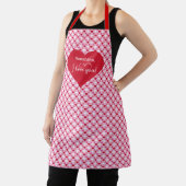 Classic Pink Hearts Apron Valentine I Love You Gif エプロン (インサイチュ)