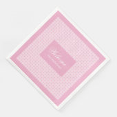 Classic Pink Plaid Napkins Personalized Touch (コーナー)