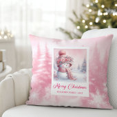 Classic Pinkmas Cozy Winter Forest Kids Gift  クッション