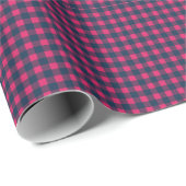 Classic Pixel Buffalo Plaid in Hot Pink ラッピングペーパー (ロールコーナー)
