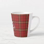 Classic Plaid Merry Christmas Festive -  カフェラテマグ (右)
