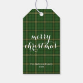 Classic Plaid Merry Christmas Festive - ギフトタグ (正面)