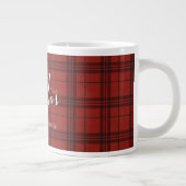 Classic Plaid Merry Christmas Festive - ジャンボコーヒーマグカップ (右)