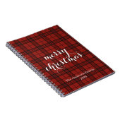 Classic Plaid Merry Christmas Festive - ノートブック (右側)