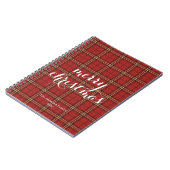 Classic Plaid Merry Christmas Festive - ノートブック (左側)