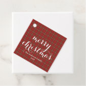 Classic Plaid Merry Christmas Festive -  フェイバータグ (インサイチュ)
