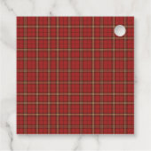 Classic Plaid Merry Christmas Festive -  フェイバータグ (裏面)