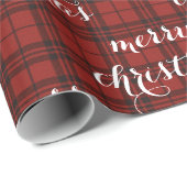 Classic Plaid Merry Christmas Festive -  ラッピングペーパー (ロールコーナー)