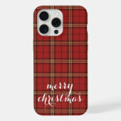 Classic Plaid Merry Christmas Festive -  iPhoneケース (裏面)