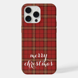 Classic Plaid Merry Christmas Festive - iPhone 15 Pro Maxケース