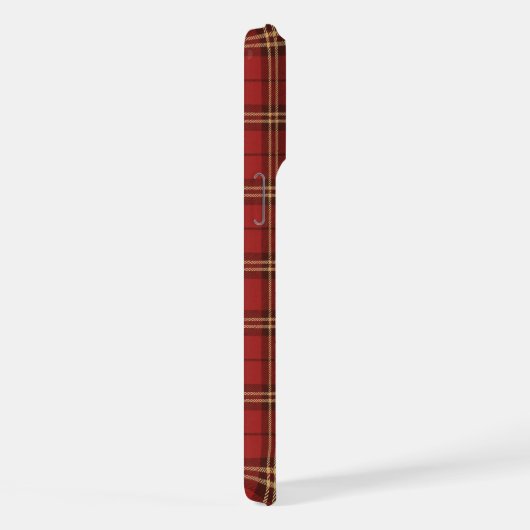 Classic Plaid Merry Christmas Festive -  iPhoneケース (右側面)