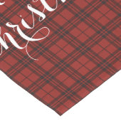 Classic Plaid Merry Christmas Festive Table Runner ロングテーブルランナー (コーナー)