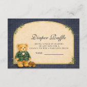 Classic Plaid Nursery Teddy Diapper Raffle エンクロージャーカード (正面)
